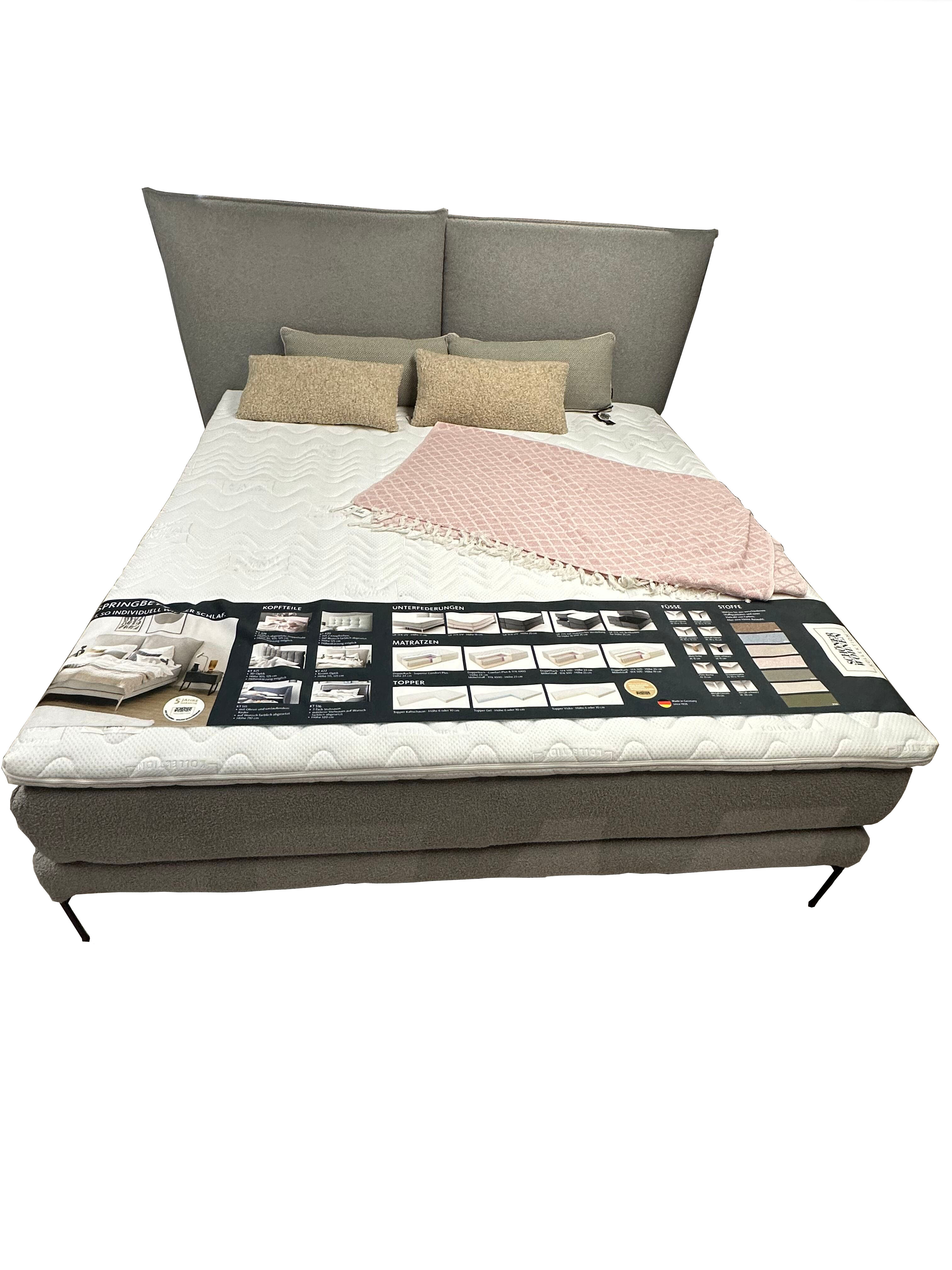 Boxspringbett Vita Schlafzimmer Doppelbett Polsterbett 180 x 200 cm