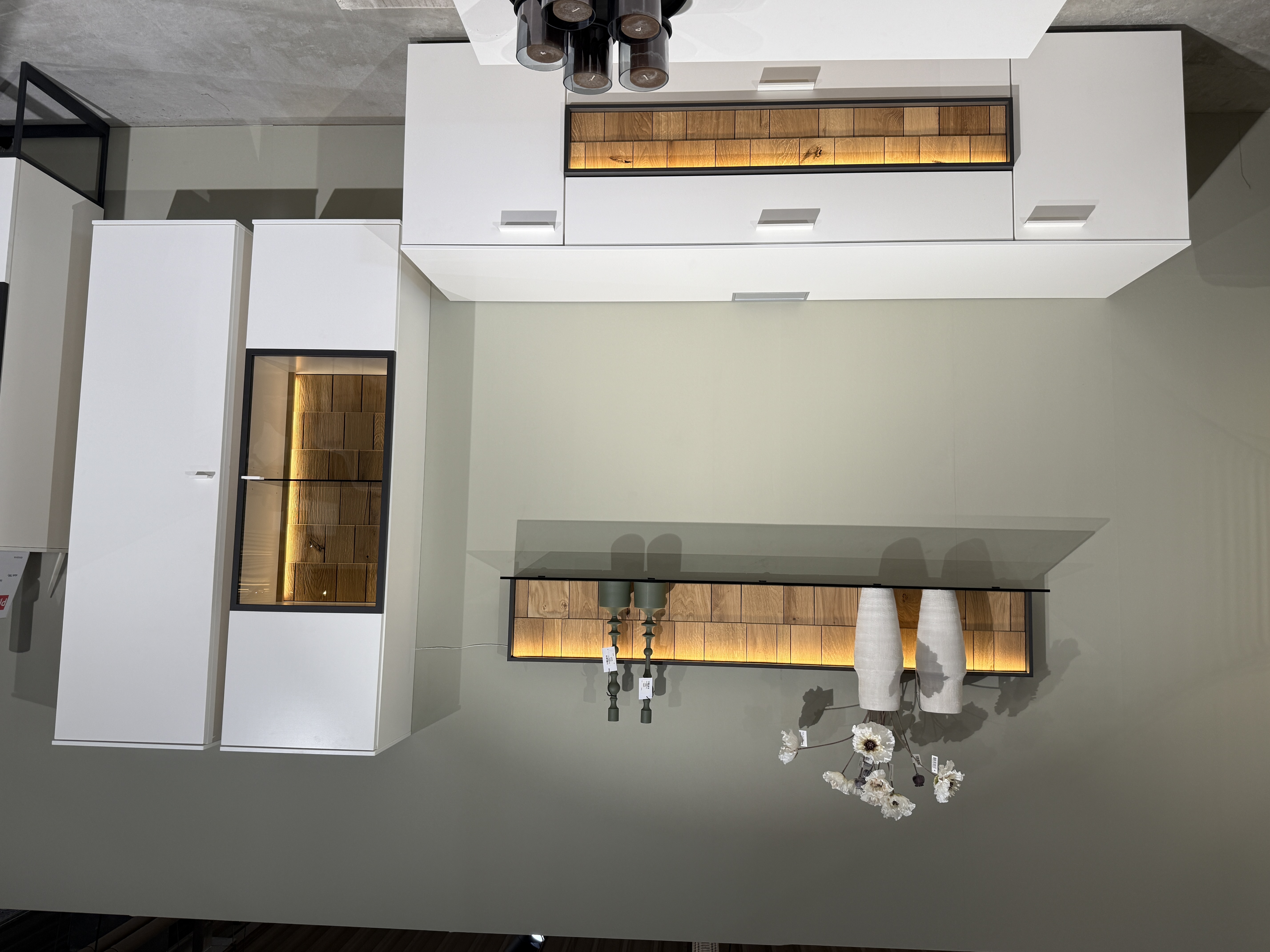 TV-Wohnlösung Legno 5-tlg. Wohnzimmer LED Beleuchtung