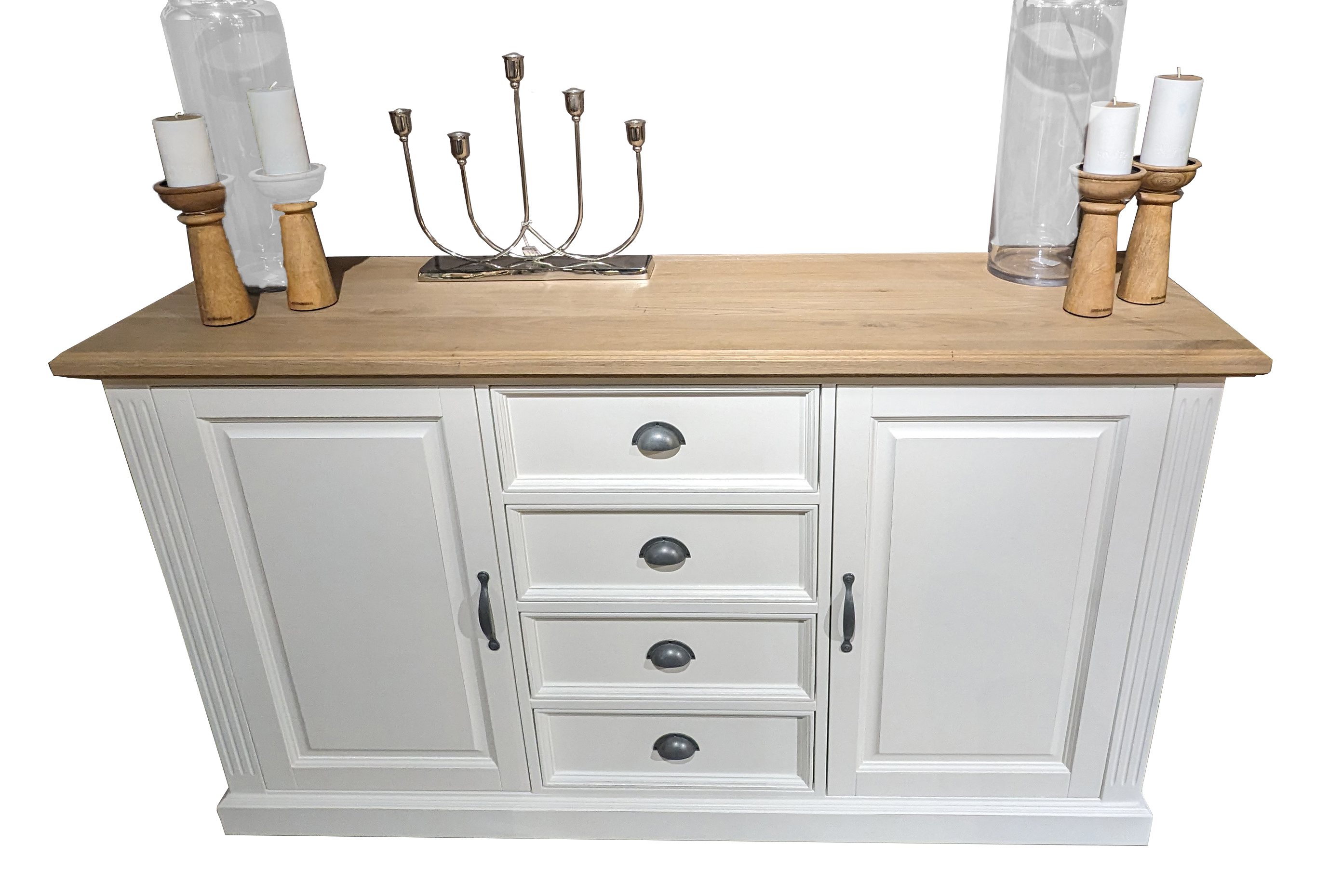 XO Interiors Anrichte Chick Landhaus Sideboard Schrank Wohnzimmerschrank Wohnzimmer