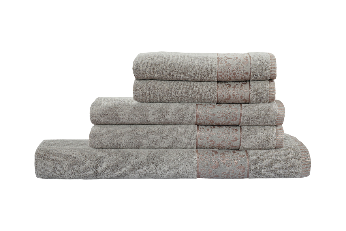 Handtuchset Baroc 325 5er-Set Taupe